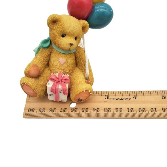 Cherished‎ Teddies Nina Birthday Bear 215864 Girl with Balloons Figurine Vintage - Picture 6 of 7